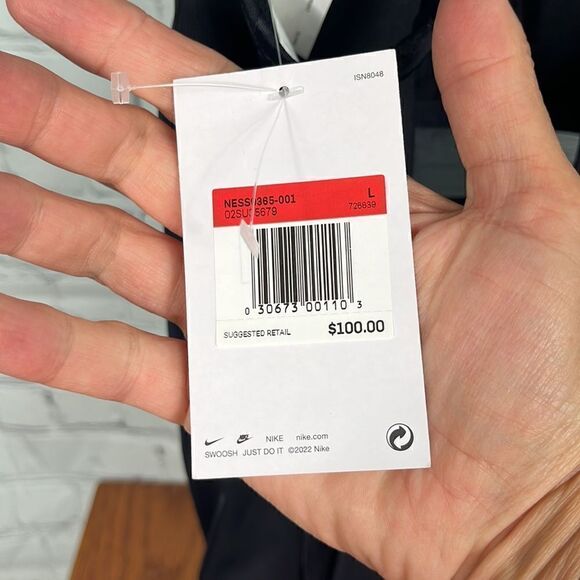 Nike NWT Racerback One-piece swimsuit with mid-line see-through mesh Size Large - Picture 7 of 10